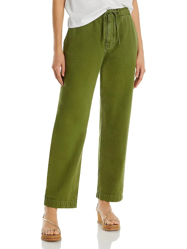 Weekend Discounts to Snag Womens High Rise Drawstring Straight Leg Jeans