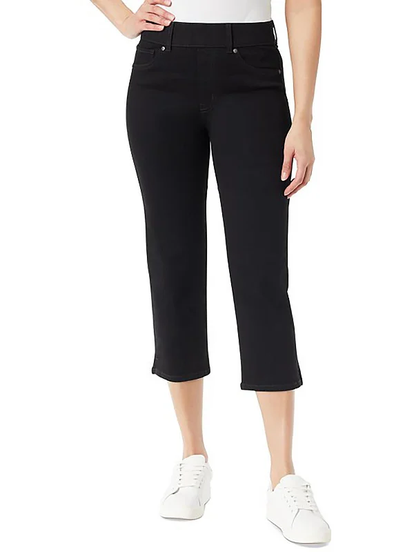 Price Slash Womens High Rise Stretch Capri Jeans
