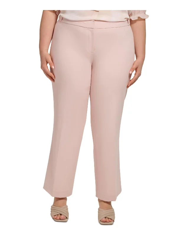 One-DAY Sale Plus Womens Crepe Ankle Pants