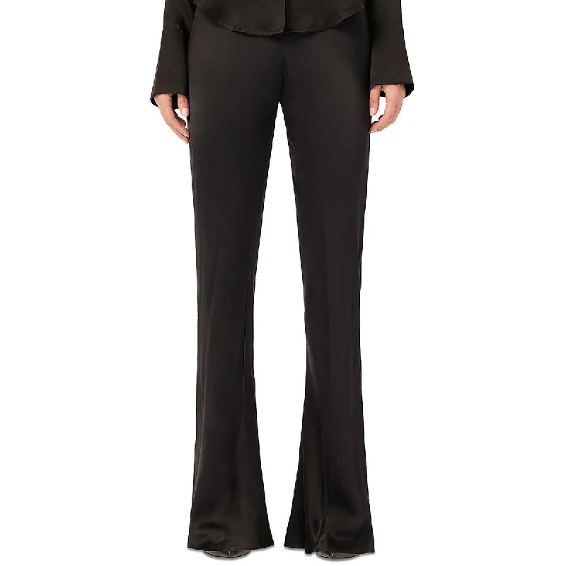 Weekend Discounts to Savor Womens Silk Wide Leg Wide Leg Pants