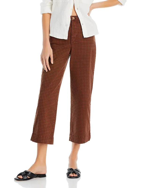 Weekend Specials Just for You Womens High Rise Cropped Wide Leg Pants