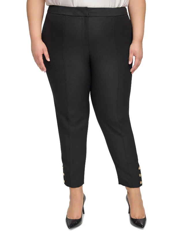 Weekend Offers That Sizzle Plus Womens Mid Rise Ankle Pants