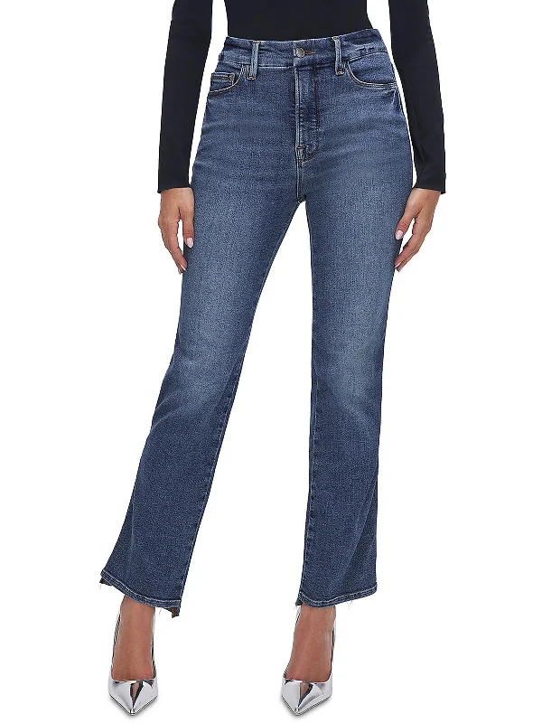 Early Bird Discount Womens Ankle Denim Straight Leg Jeans