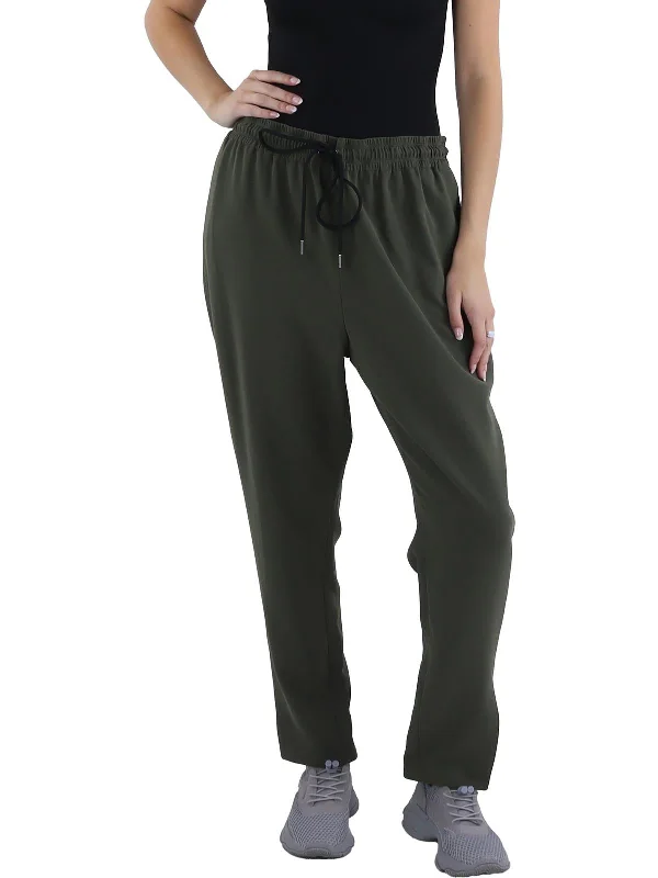 Super Bargain Womens Slit Pull On Ankle Pants