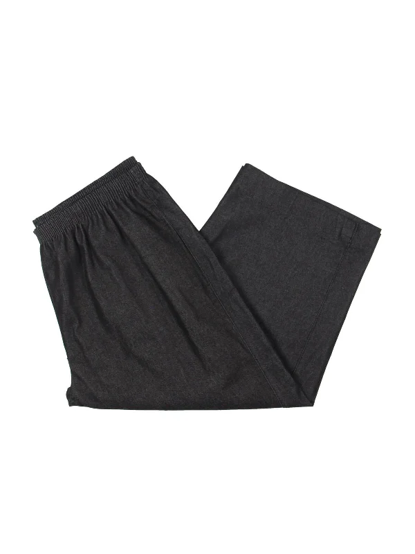 Sneak Peek Sale Plus Womens Straight Leg Mid-Rise Capri Pants