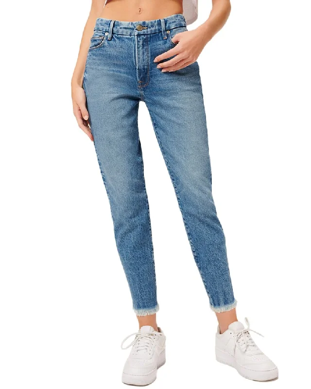 Stock Clearance GOOD AMERICAN Blue 942 Girlfriend Jean