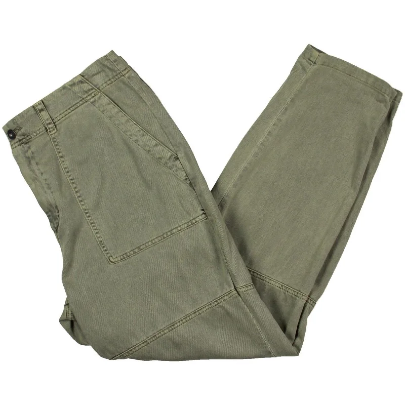Take Advantage Womens High Rise Cuffed Cargo Pants