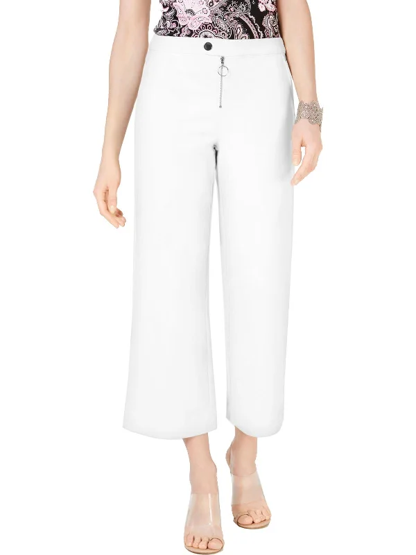 Amazing Value Womens Wide-Leg Mid-Rise Ankle Pants