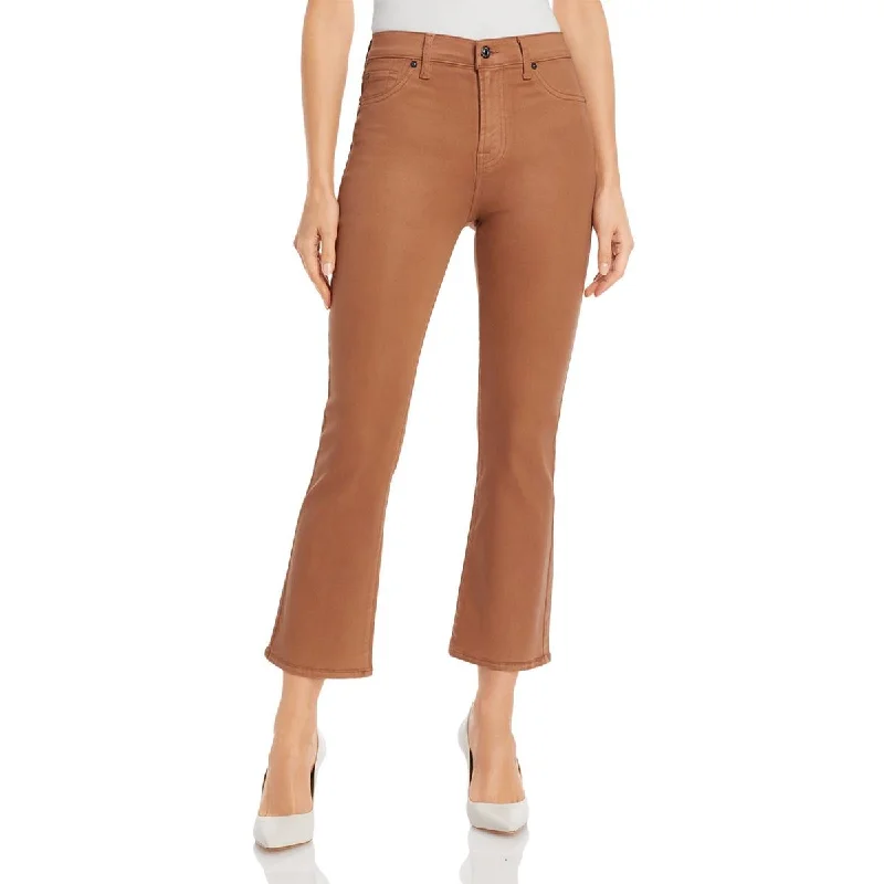Weekend Deals That Thrill Womens Faux Leather Ankle High-Waist Pants