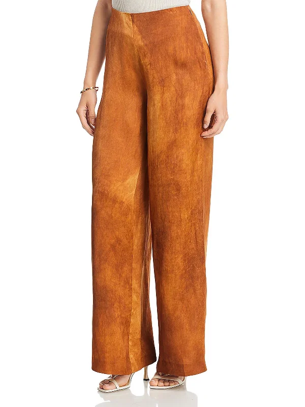 Fantastic Deals Womens High Rise Tie-Dye Wide Leg Pants