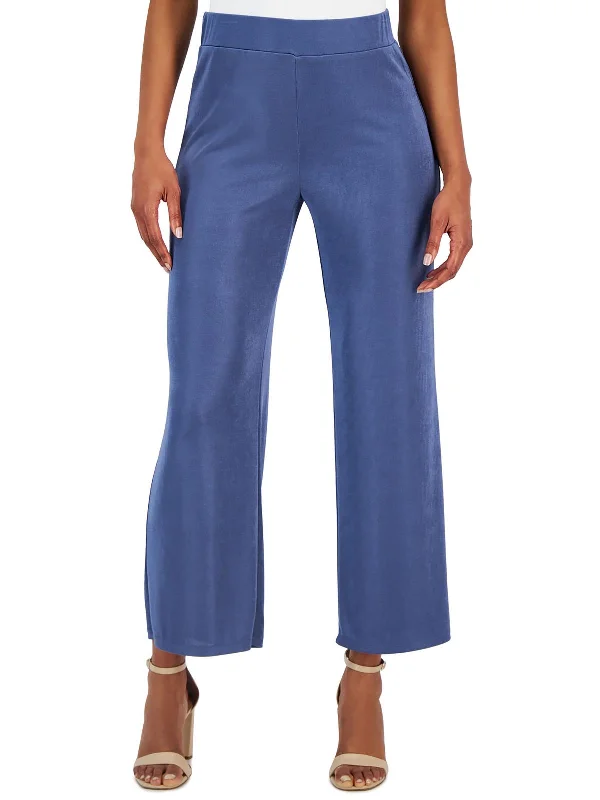 Weekend Deals That Sparkle Womens Stretch Knit Wide Leg Pants