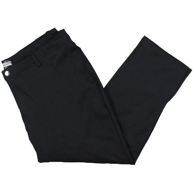 Markdown Sale Plus    Womens High Rise Heathered Straight Leg Pants