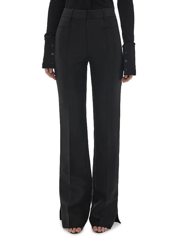 Final Offer Womens Linen Blend Office Straight Leg Pants