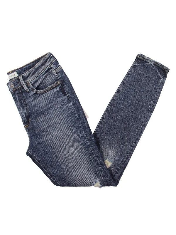 Flash Sale Isbis Womens Low Rise Dark Wash Skinny Jeans