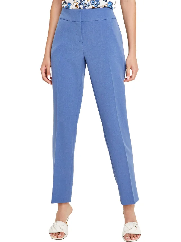 Weekend Discounts to Love Womens Mid-Rise Solid Straight Leg Pants