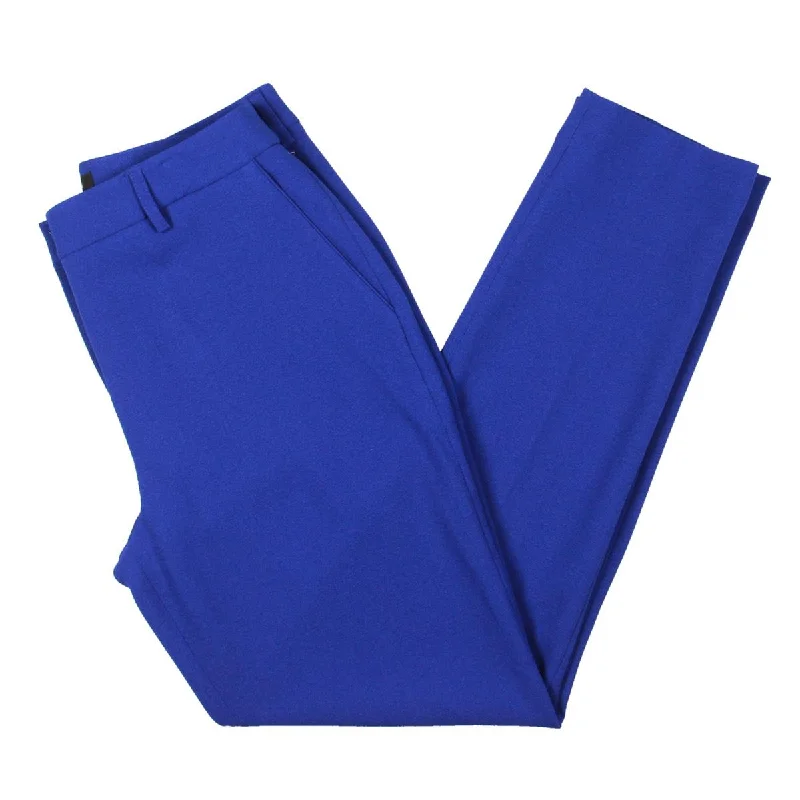 Savings Event Womens Crepe Flat Front Trouser Pants