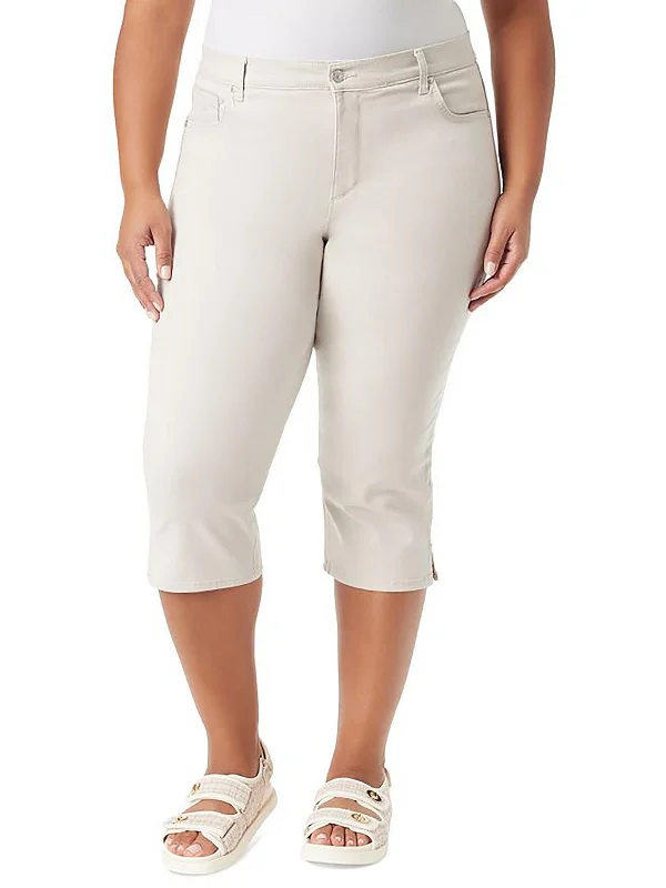 Price Fest Amanda Womens High Rise Straight Leg Capri Jeans