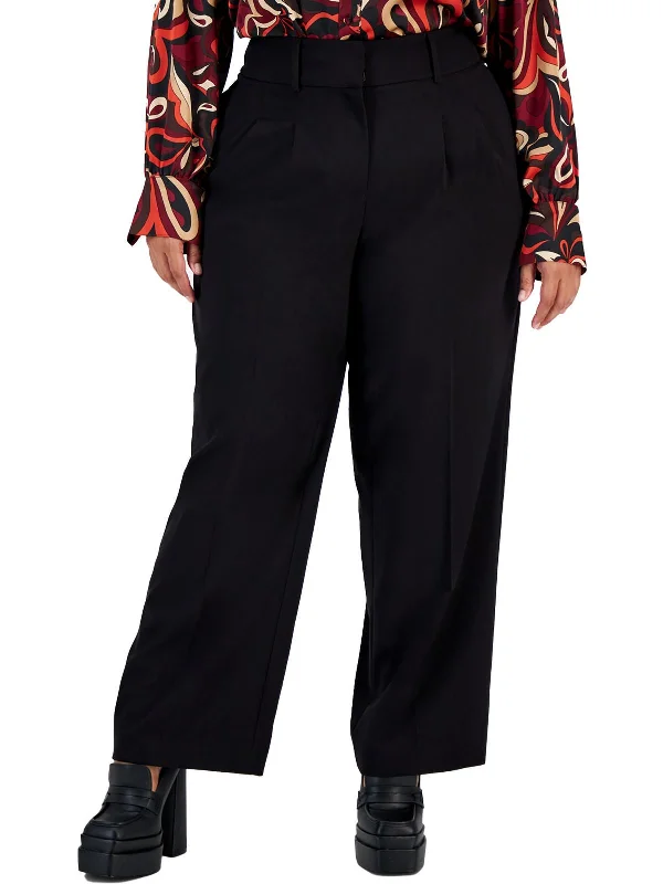 Bargain Prices Plus Womens Mid Rise Office Dress Pants