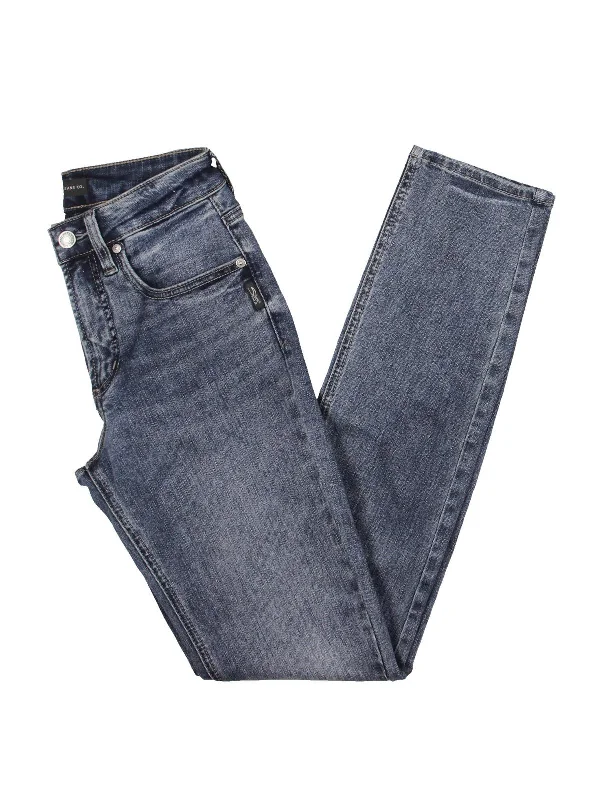 Fantastic Savings Womens Mid Rise Medium Wash Straight Leg Jeans