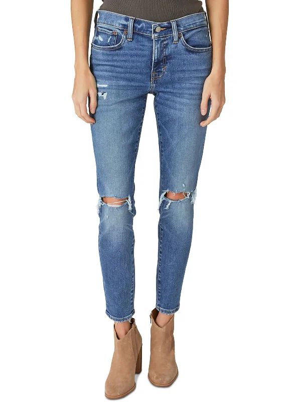 New Markdowns Womens Mid Rise Medium Wash Skinny Jeans