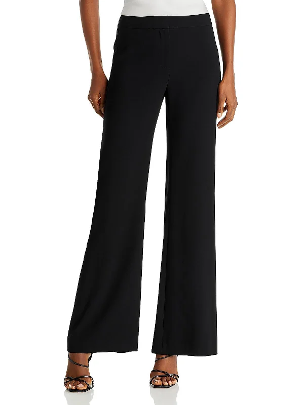 Price Smash Womens Solid Casual Wide Leg Pants