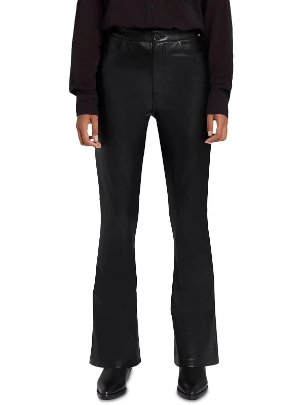 Exclusive Deal Womens Faux Leather Skinny Bootcut Pants