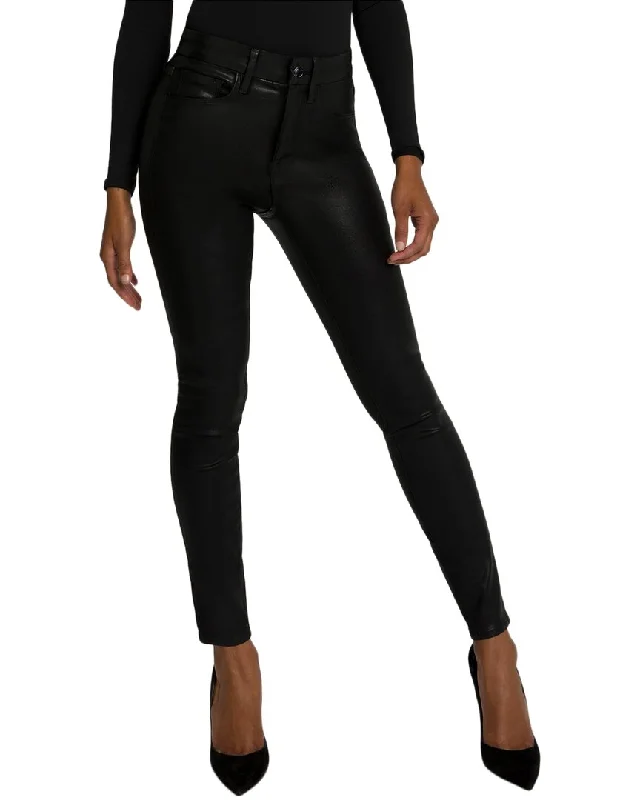Unwind with Weekend Discounts GOOD AMERICAN Good Legs Black Coated Skinny Jean
