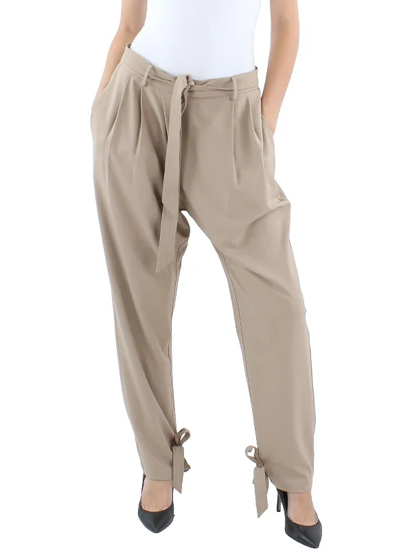 Shop the Weekend Away Womens High Rise Smocked Paperbag Pants