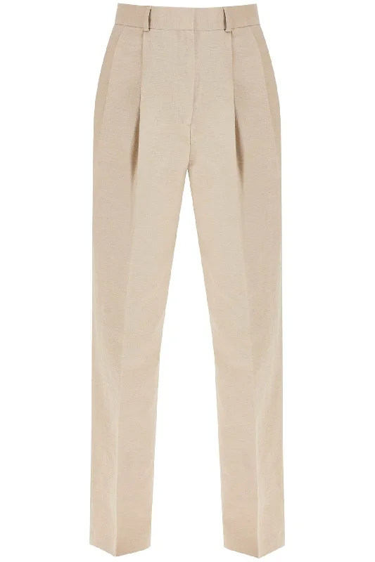 Weekend Offers That Impress Toteme Women's Tailo Linen Blend Trousers For Men