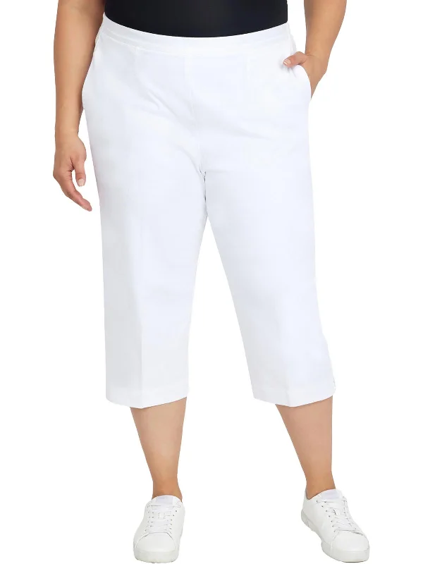 Weekend Offers That Shine Plus Womens Relaxed High Rise Carpi Pants