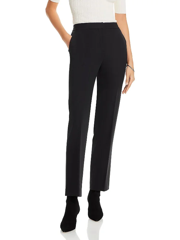 Steals and Deals Womens Mid-Rise Office Straight Leg Pants