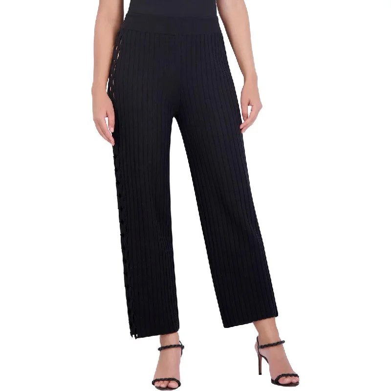 Price Buster Womens Knit Cut-out Cropped Pants