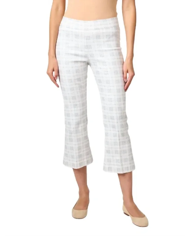 Big Savings Leo Plaid Pant In White Plaid