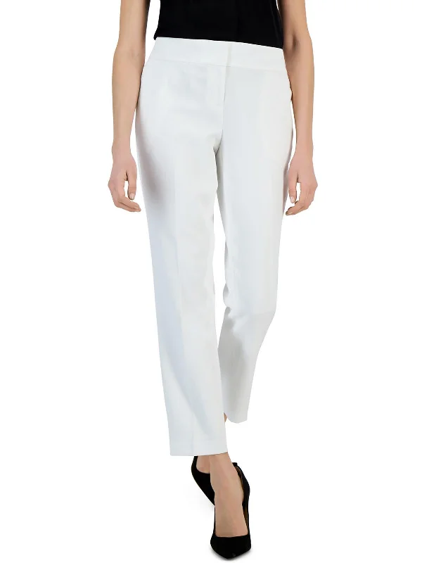 Value Deals Womens Crepe Solid Straight Leg Pants