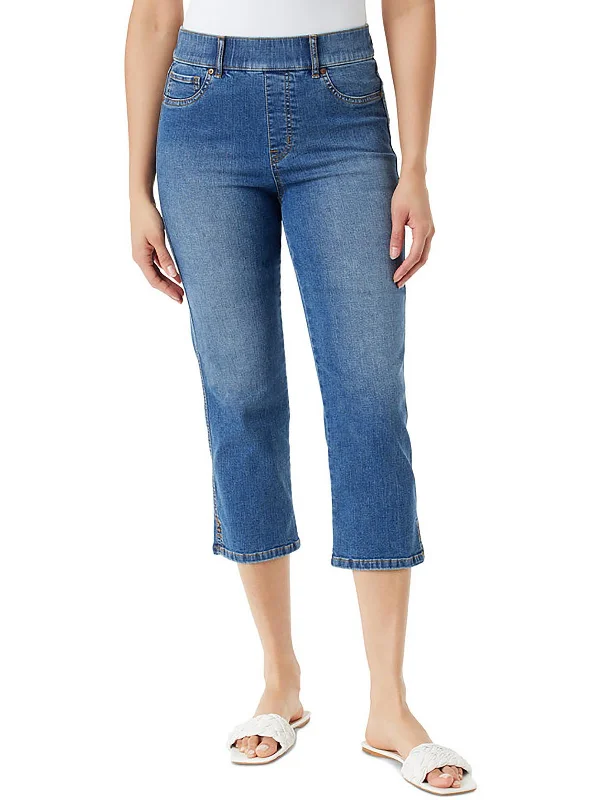 Weekend Offers You Can't Ignore Womens Denim Slimming Capri Jeans