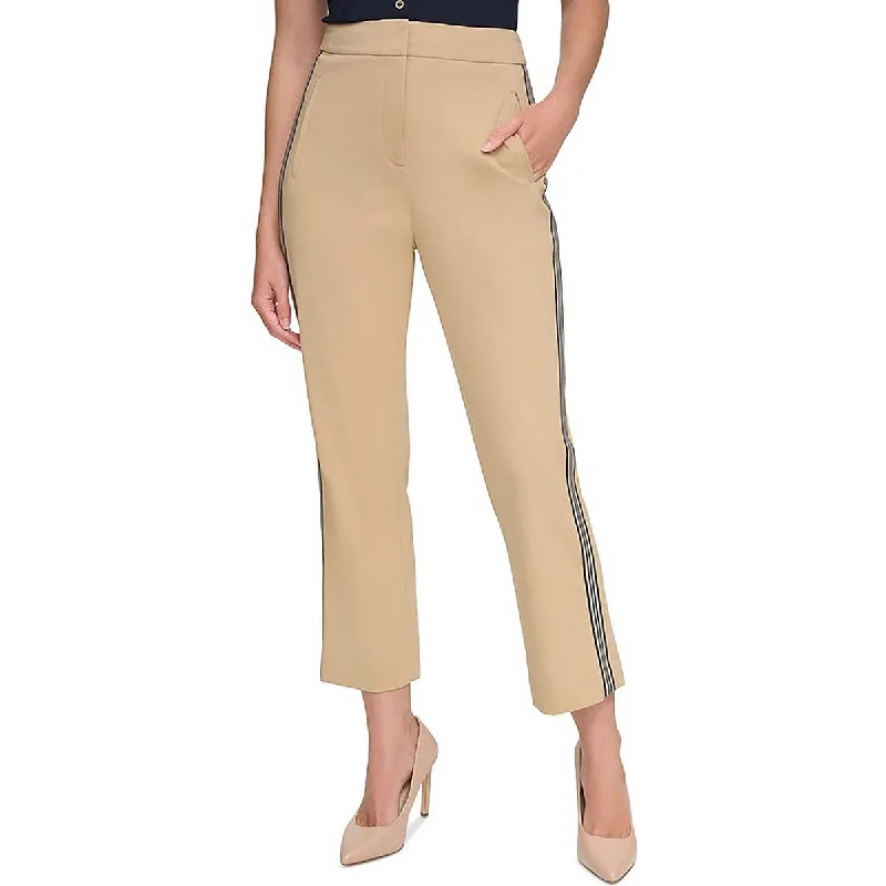 Special Buy Womens Faux Front Pockets Pin Strip Down the side Ankle Pants