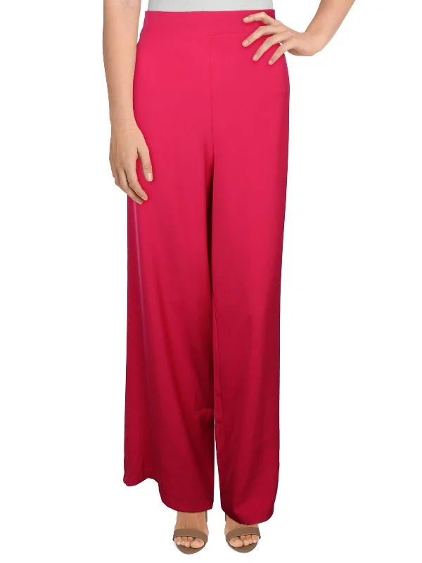 Closeout Deal Womens High Rise Office Wide Leg Pants