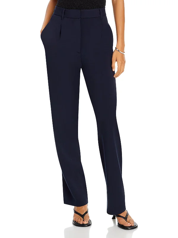 Weekend Shopping Extravaganza Irina Womens High Rise Pleated Wide Leg Pants