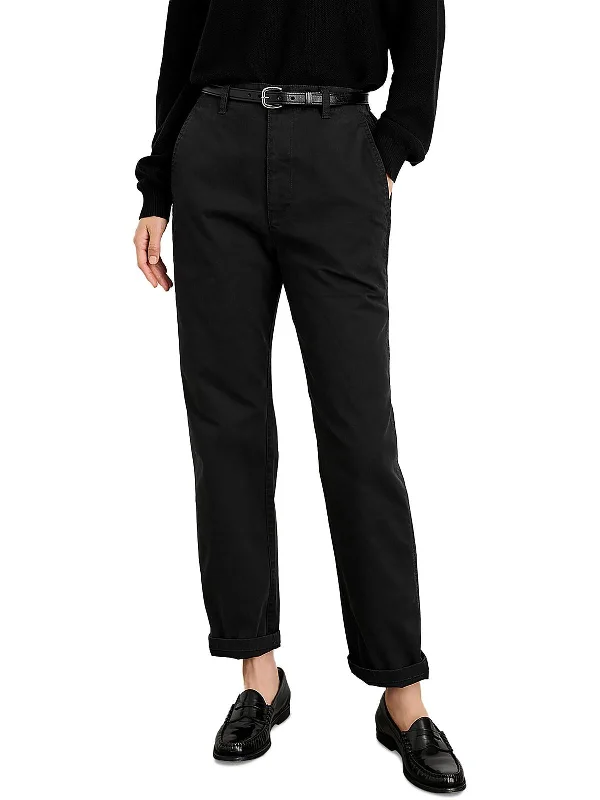 Weekend Shopping Bliss Womens Denim Adjustable Chino Pants