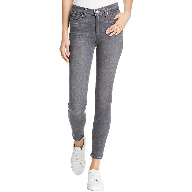 Reduced Prices Womens Mid Rise Faded Ankle Jeans