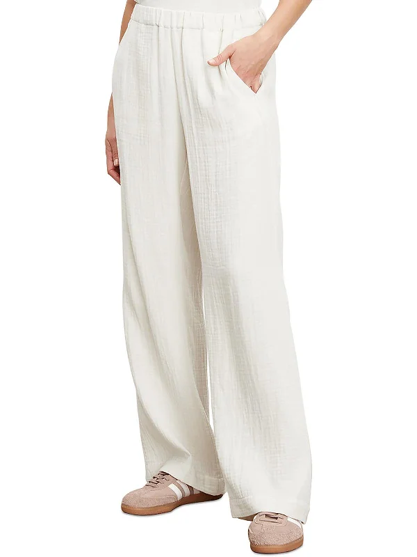 Bargain Prices Womens Gauze Lightweight Wide Leg Pants