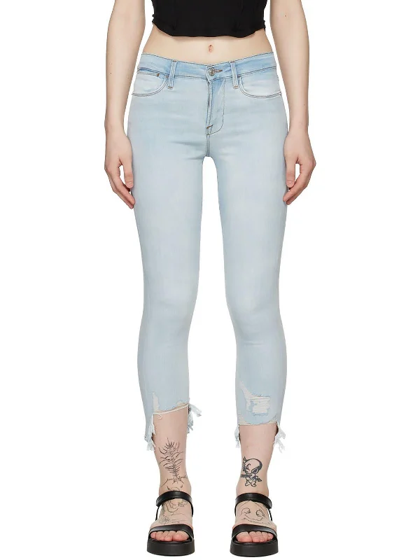Stock Up and Save Womens High Rise Cropped Skinny Jeans
