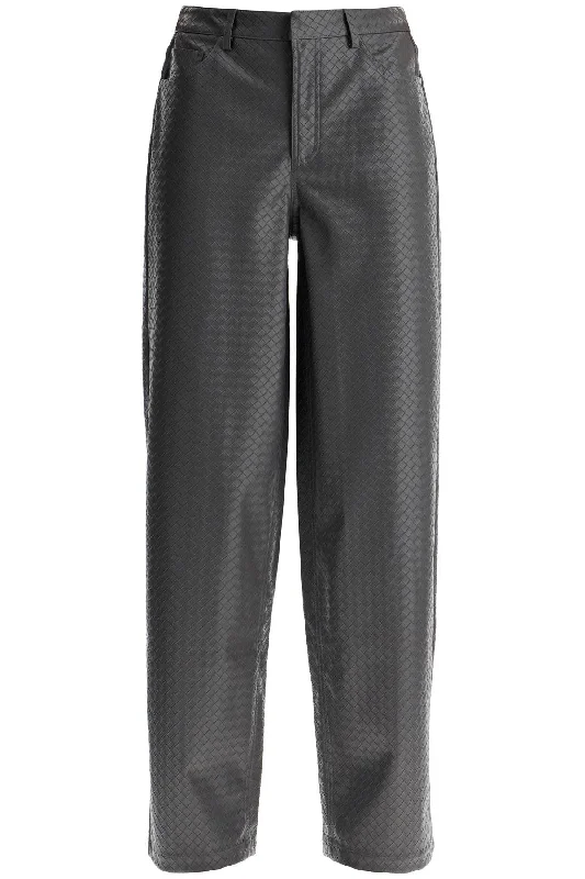 Savings Event Rotate Women's Wide Woven Patterned Trousers With A