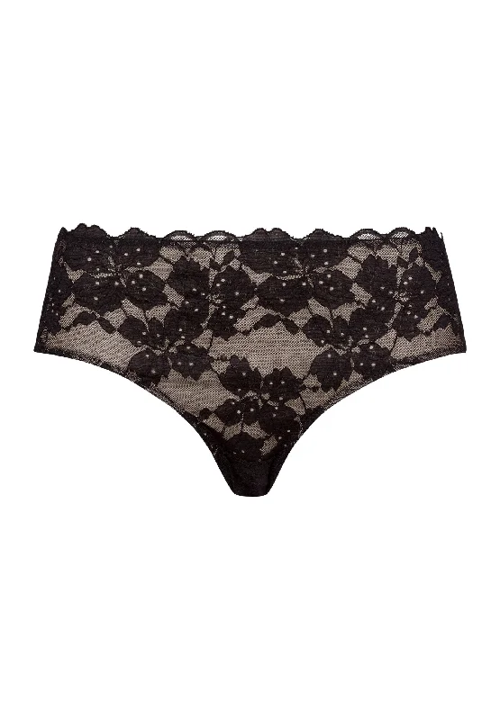 Weekend Savings Sensation Anais Lace Hi-Cut Brief | Black Beauty 70906-2199