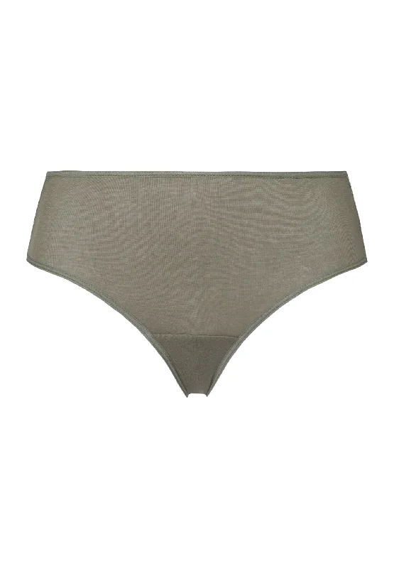 Don't Delay Luxury Moments Lace-Back Brief | Antique Green 71480-2668