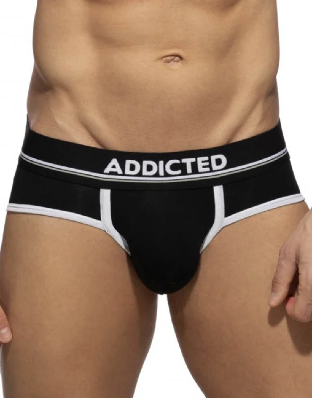 Sneak Peek Sale Sneak Peek Sale Addicted Black Cotton Brief AD2227