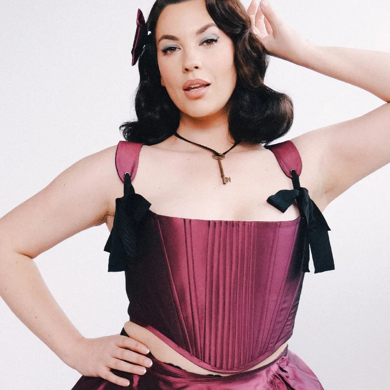 Reduced Prices Anais Corset Dark Pink Taffeta