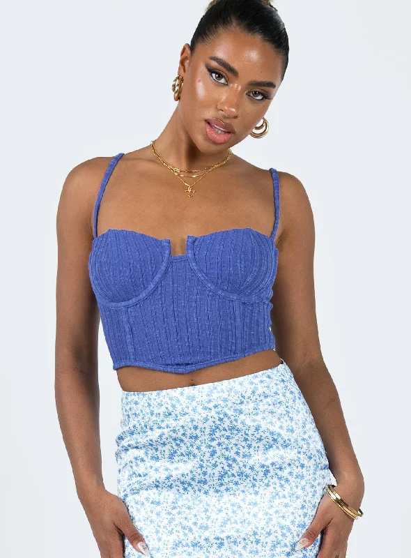 Online Exclusive Aure Corset Blue