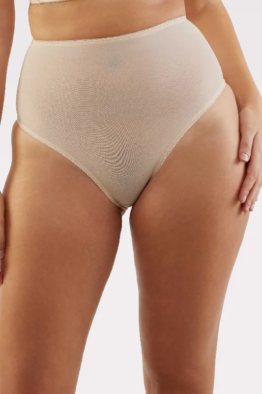 Deep Savings Champagne Mesh Classic Brief