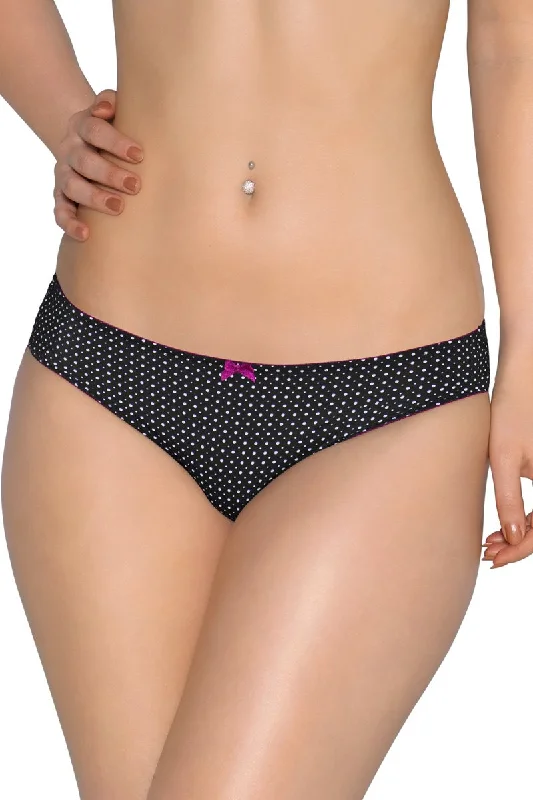 Bargain Prices Black White Delicate Dots Bikini Panty - Black-White Dots